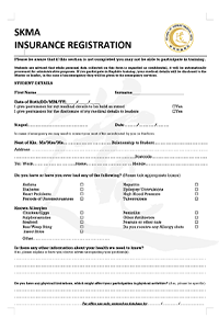 Insurance Form